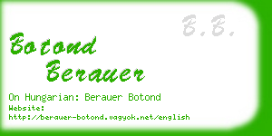 botond berauer business card